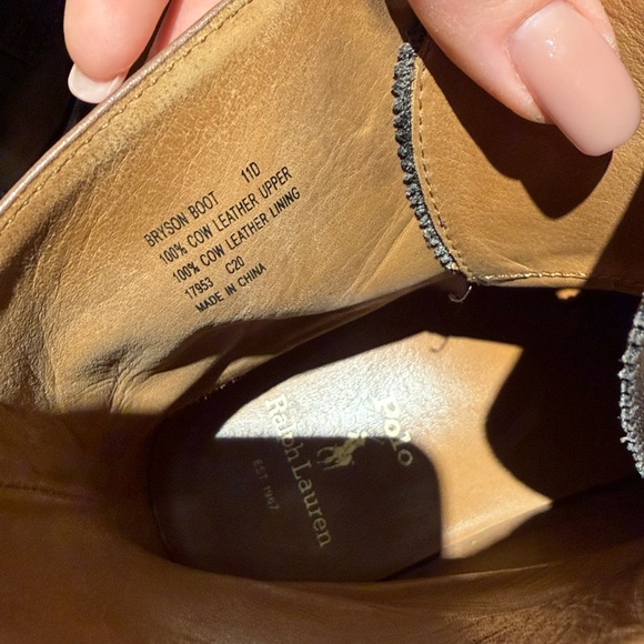 Polo by Ralph Lauren Black and Brown Men's Boots - Picture 4 of 5